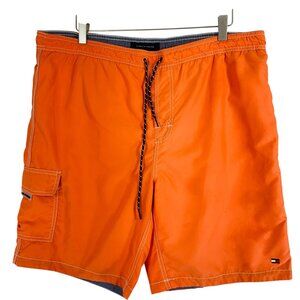 Tommy Hilfiger Orange Trunks swimwear  shorts drawstring logo size large